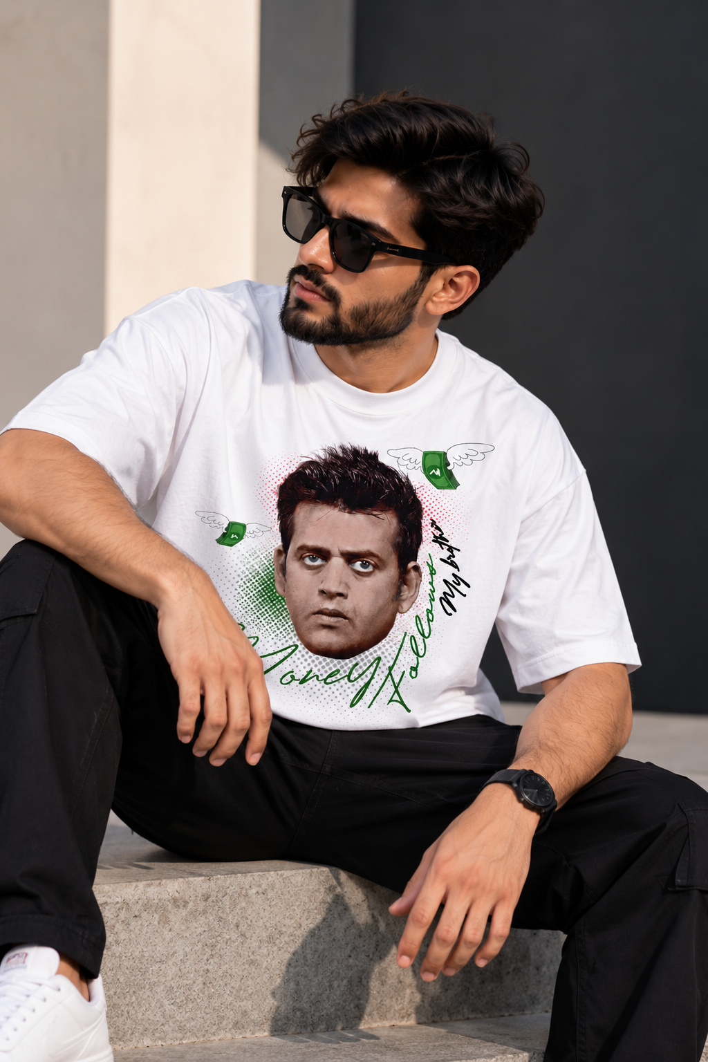 Money Follows My Brother Boxy Fit T-Shirt