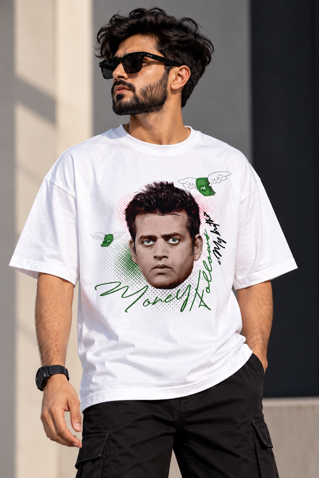 Money Follows My Brother Boxy Fit T-Shirt