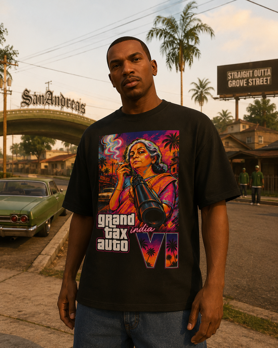 GTA 6 India Oversized T-Shirt