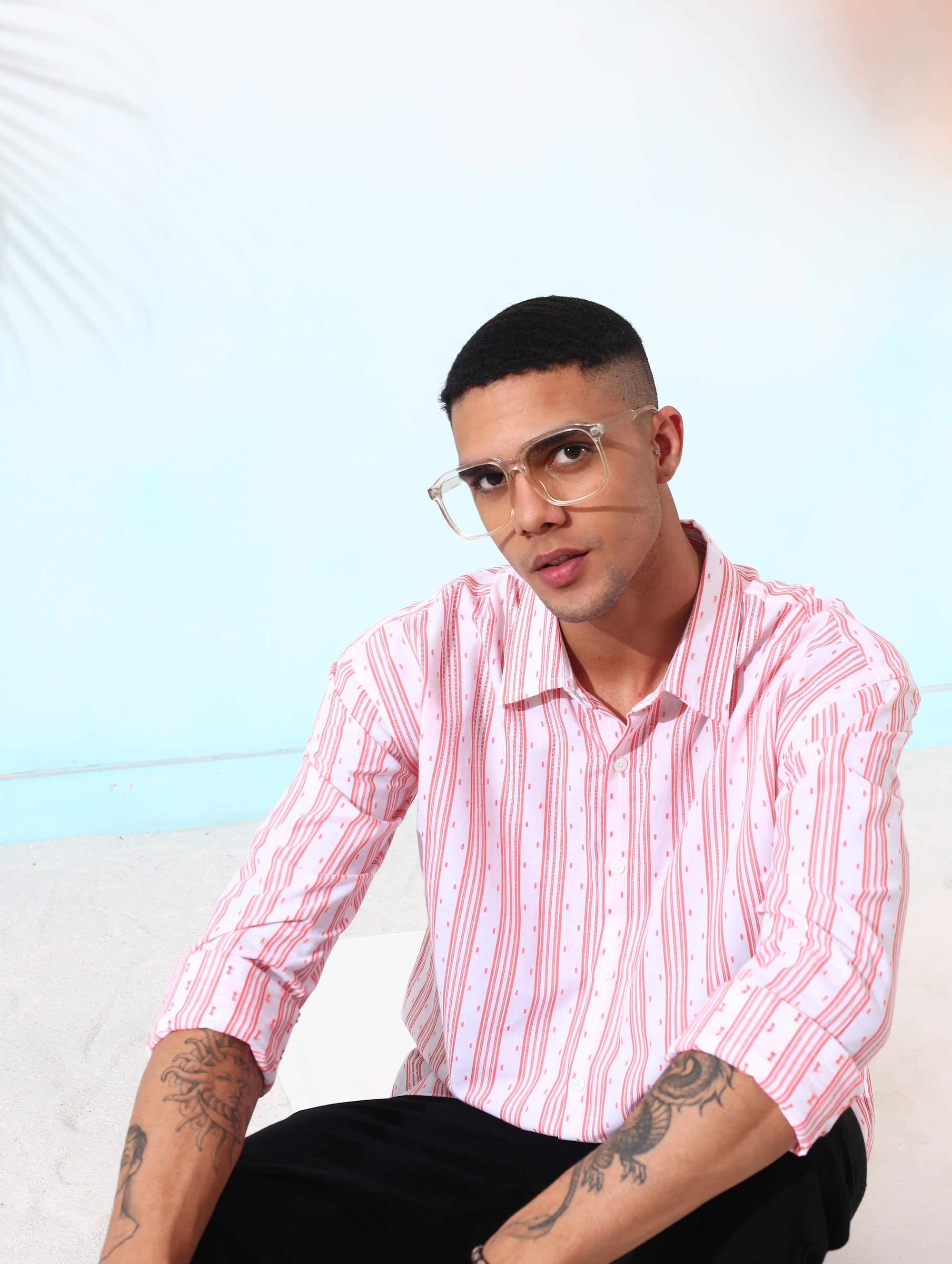 Rose Split Shirt