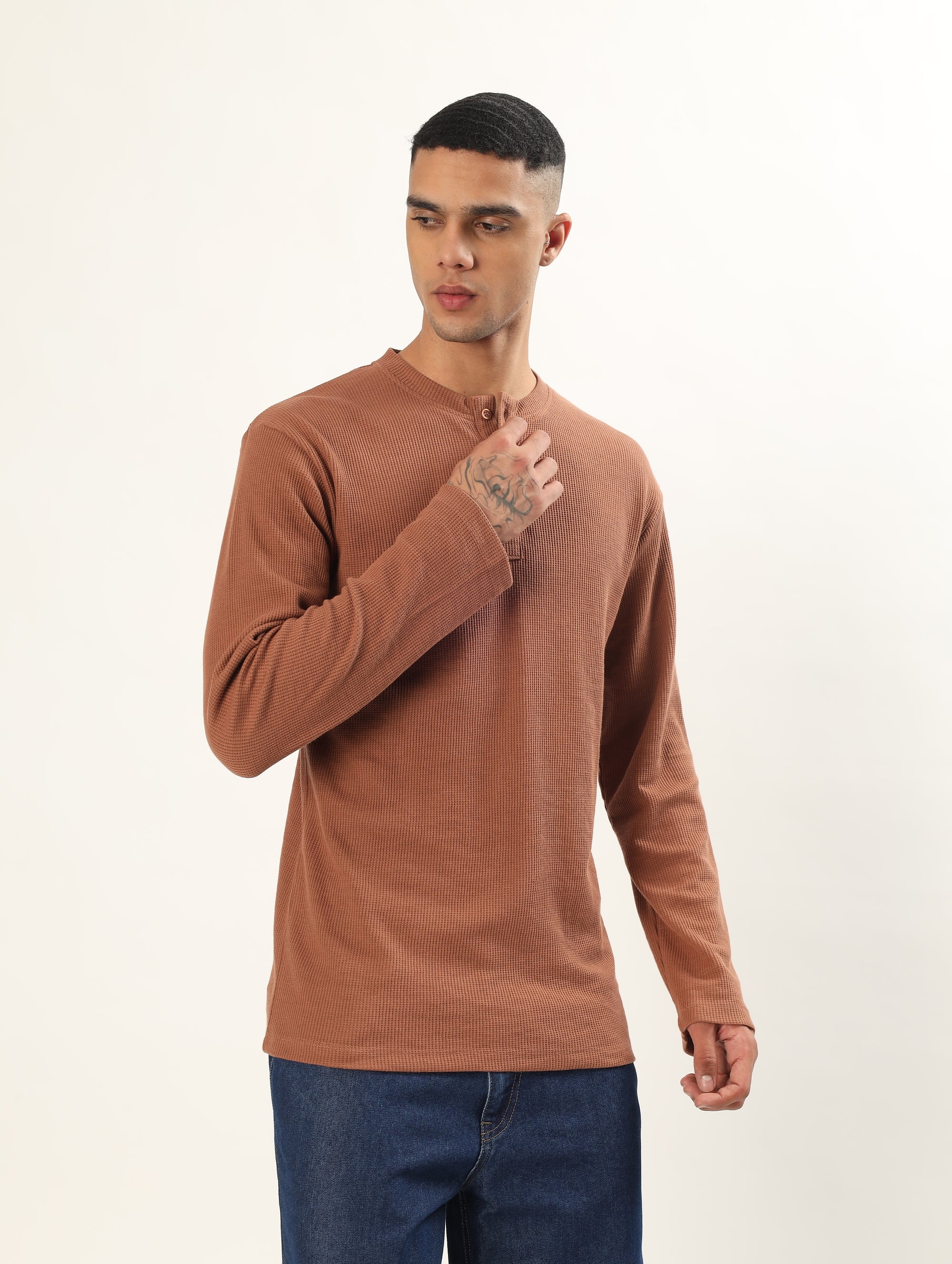 Mocha Mood Henley
