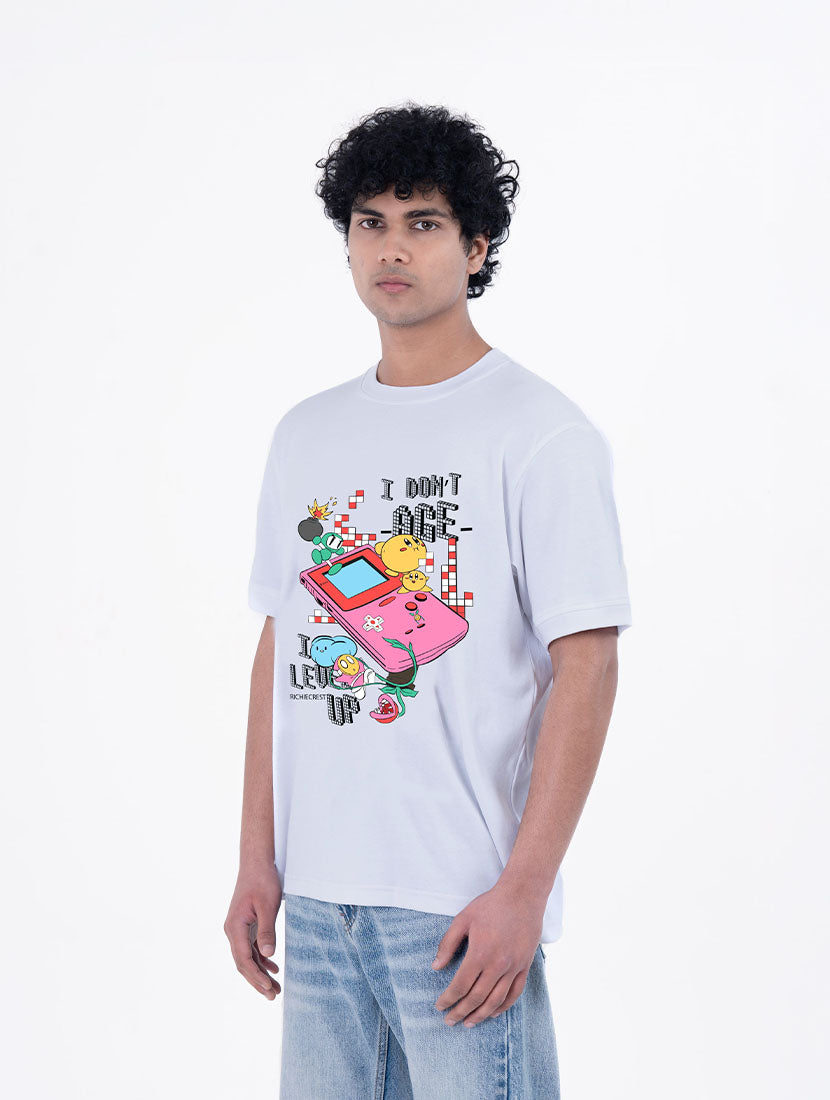 Leveling Forward Oversized Graphic T-Shirt