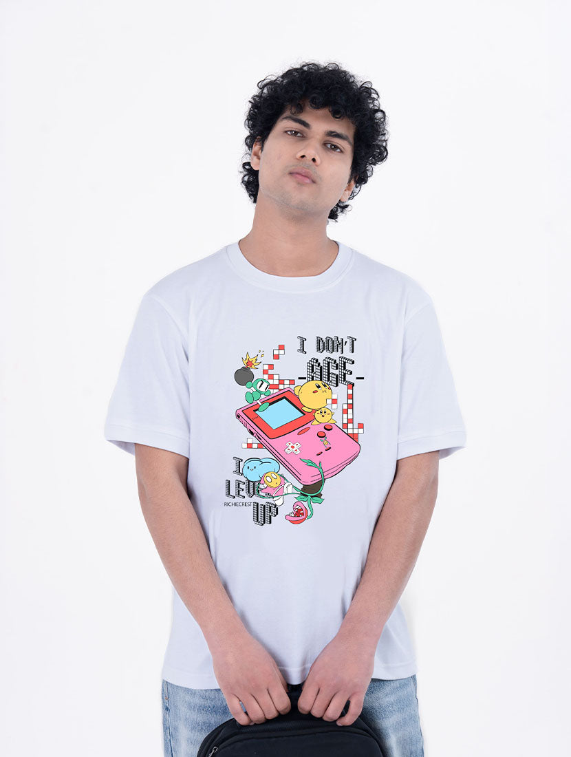 Leveling Forward Oversized Graphic T-Shirt