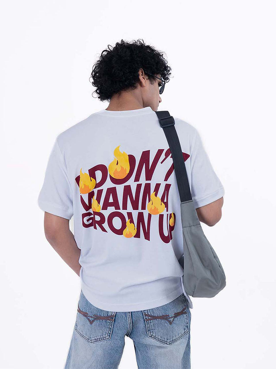 Forever Unfinished Oversized Graphic T-Shirt