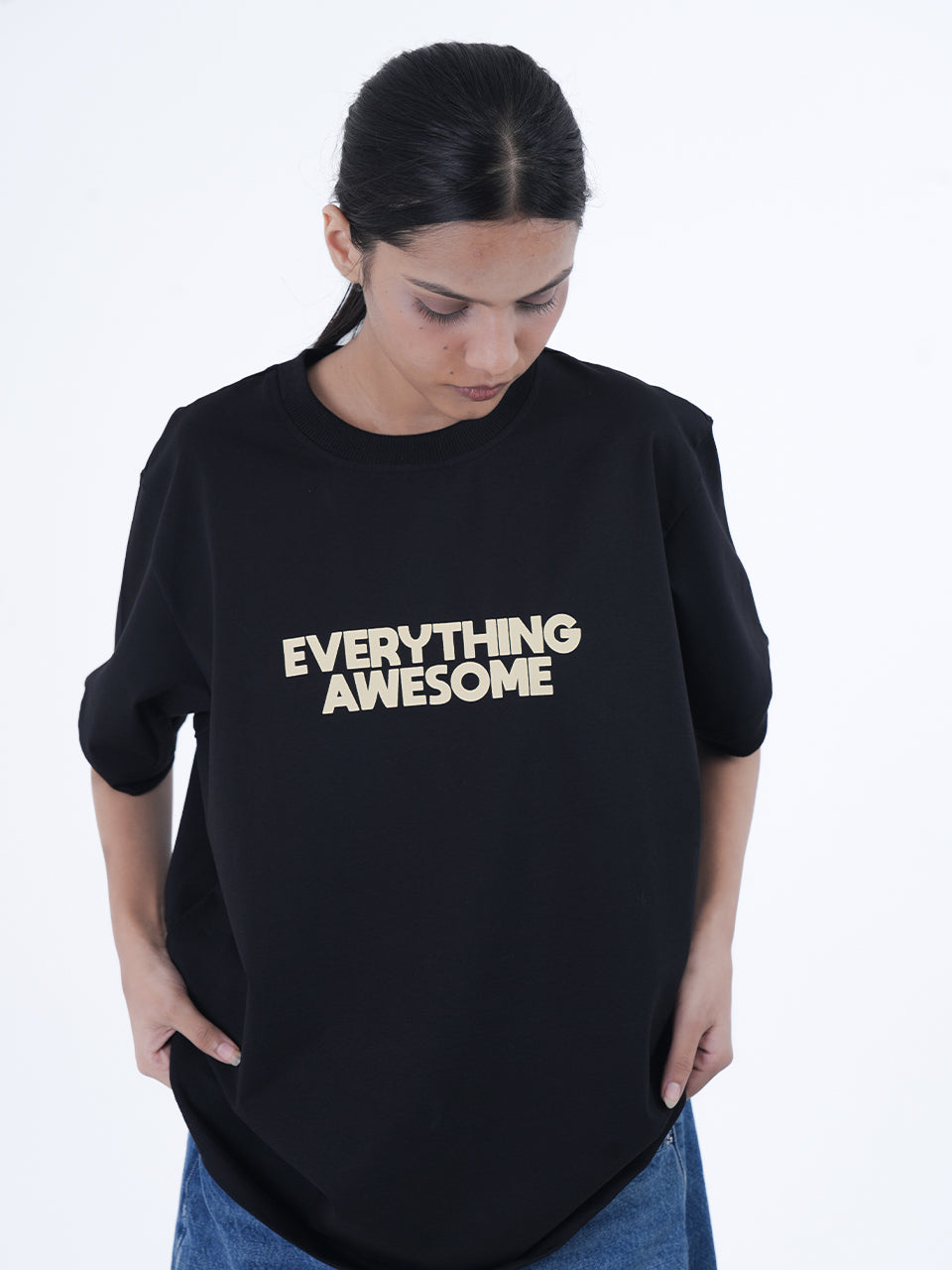 Cosmic Optimism Oversized Graphic T-Shirt