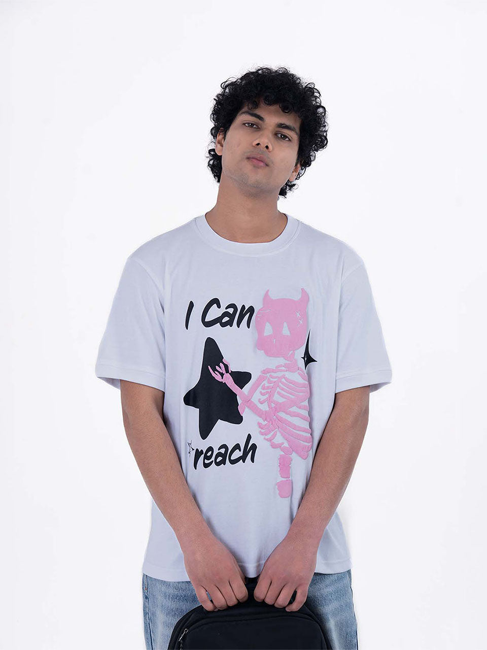 Reaching Beyond Oversized Graphic T-Shirt