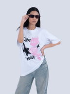 Reaching Beyond Oversized Graphic T-Shirt