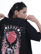 Scarlet Temptation Oversized Graphic T-Shirt