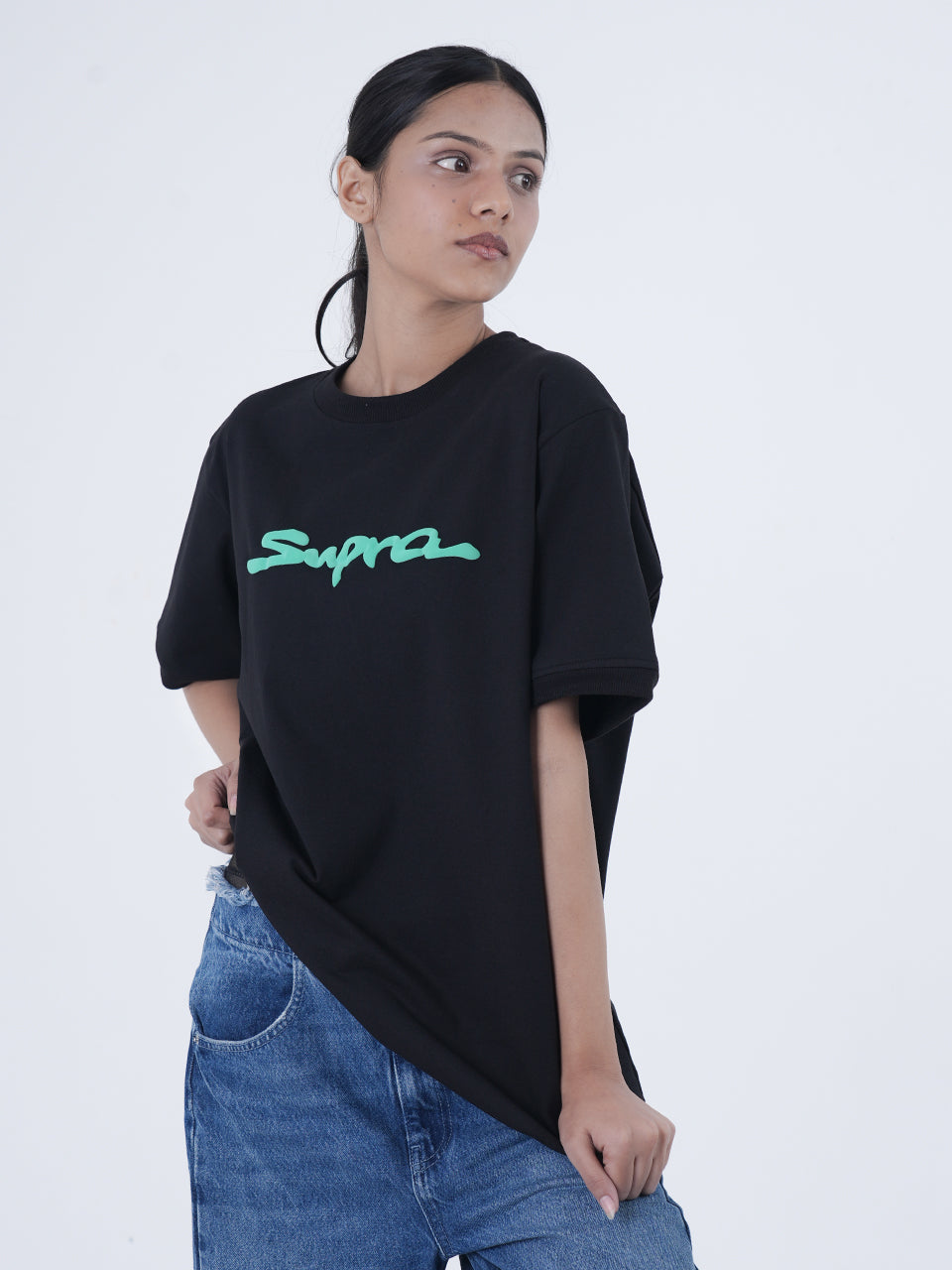 Midnight Velocity Oversized Graphic T-Shirt