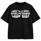 Does This Shirt Make My Books Look Big?™ – Women's Oversized Graphic T-Shirt