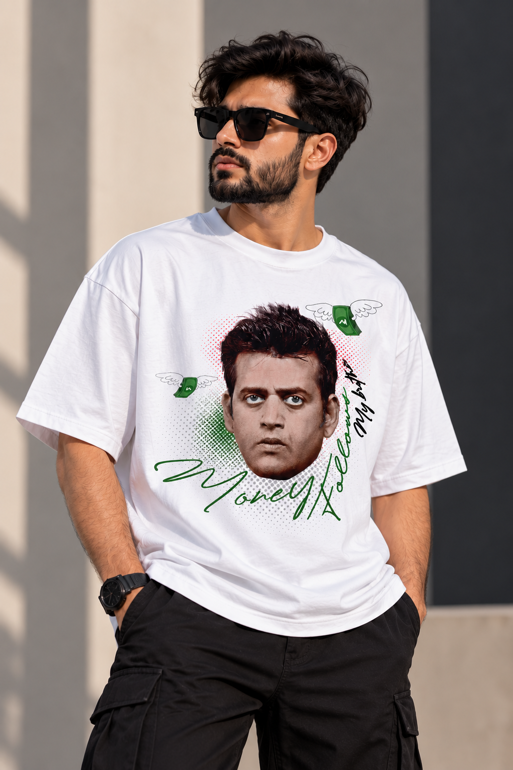 Money Follows My Brother Boxy Fit T-Shirt