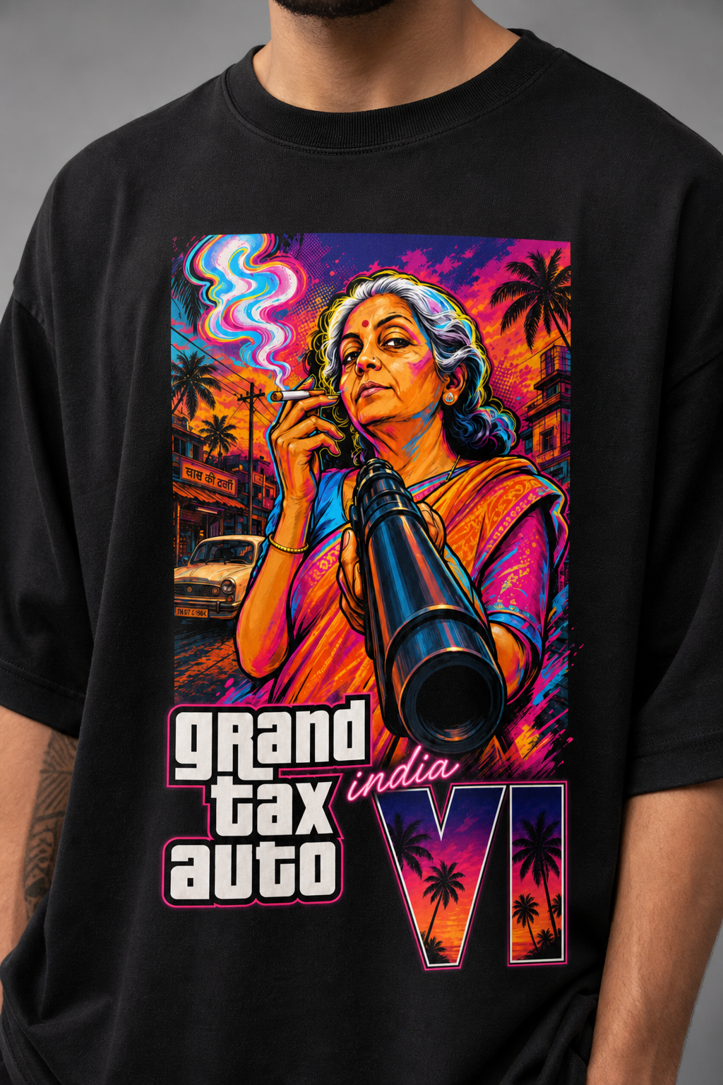 GTA 6 India Oversized T-Shirt